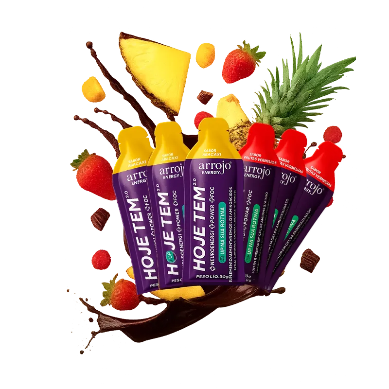 KIT INICIAL HOJE TEM - GEL ENERGÉTICO PREMIUM- (6 Sachês)
