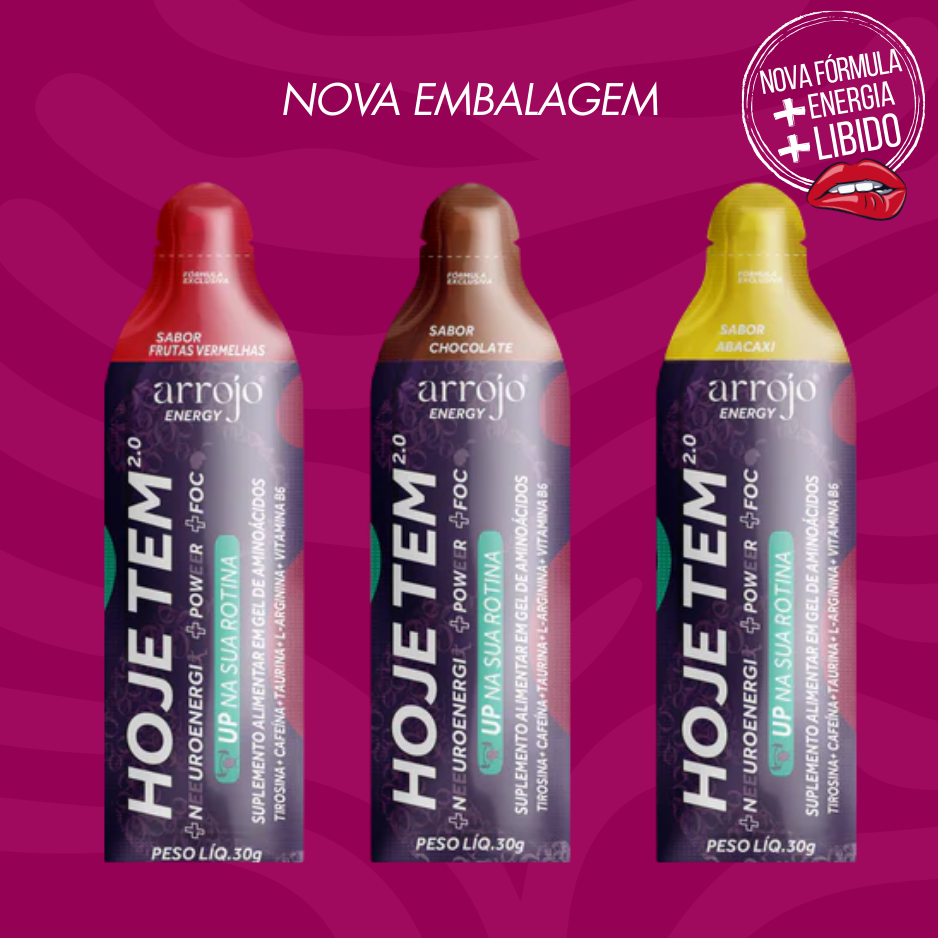 Kit Experimental HOJE TEM Melzinho Roxo (3 Sachês) + FRETE GRÁTIS