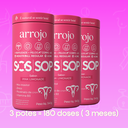 SOS SOP™ 540g - Suplemento para Equilíbrio Hormonal